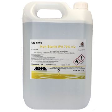 Agma Non-sterile 70% IPA in WFI 4 x 5L