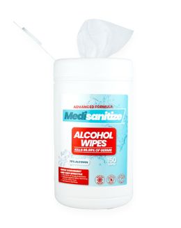 Medisanitize 70% Alcohol Wipes 10x150wipes