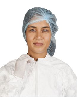 Mob Cap / Bouffant Hat - Blue - Pack of 100 - Case of 10