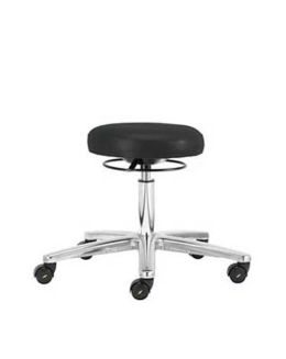 ESD PU Low Cleanroom Stool - Black