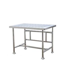 Electropolished S/S Cleanroom Table (Perforated) 1200x760mm